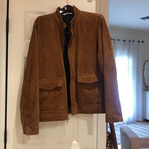 Suede Peter Millar Bomber in Whiskey. New / never worn. Beautiful